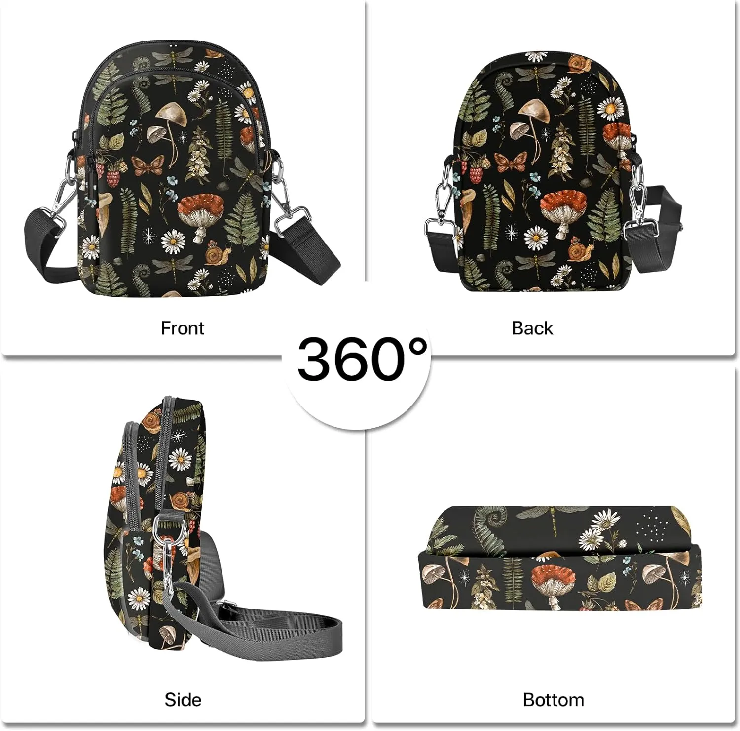 Crossbody Bags for Women Cell Phone Crossbody Bag Lightweight Over Shoulder Handbag Purse with Adjustable Strap