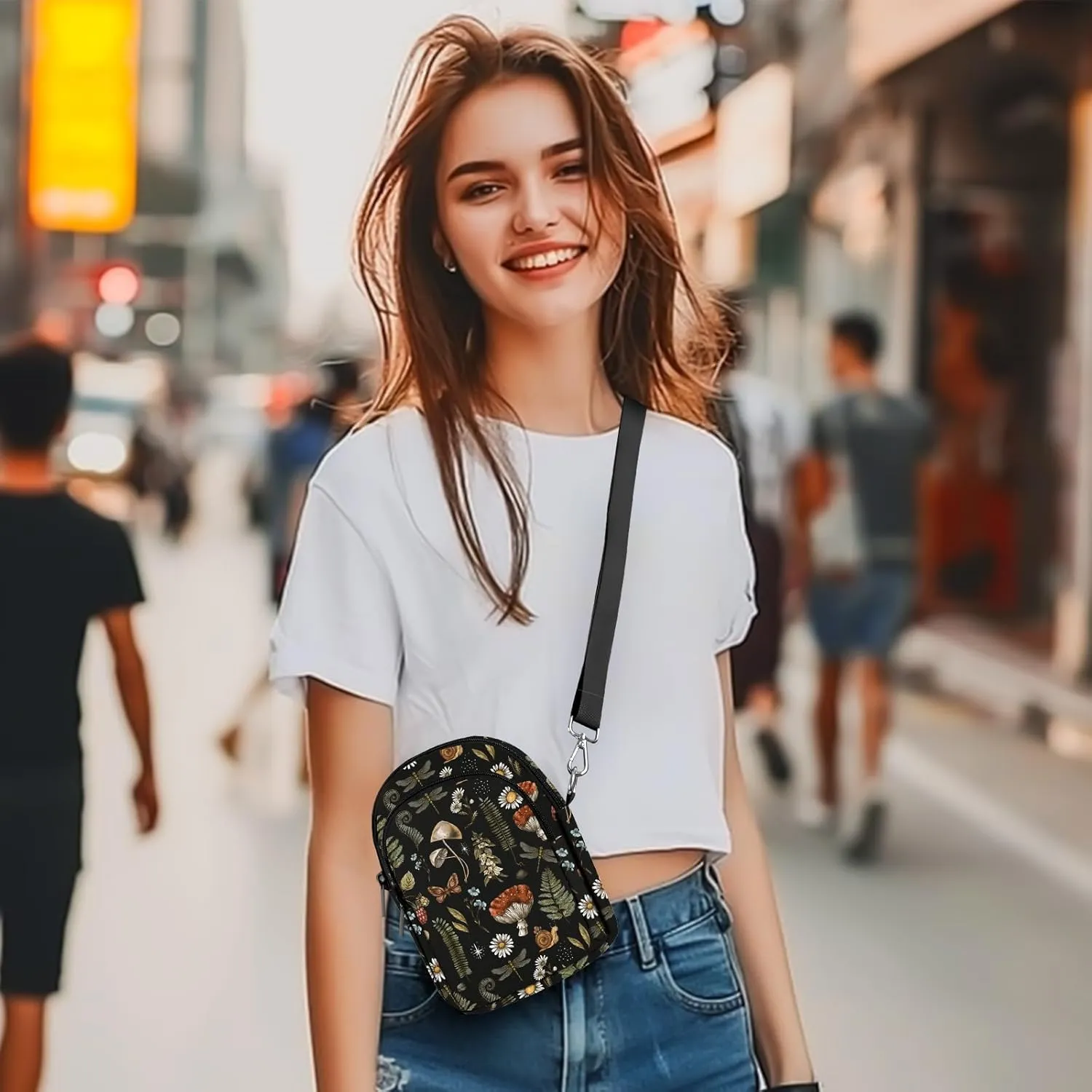 Crossbody Bags for Women Cell Phone Crossbody Bag Lightweight Over Shoulder Handbag Purse with Adjustable Strap