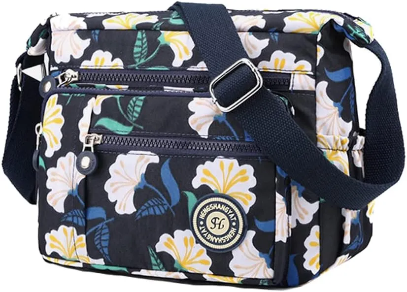 Crossbody for Women Shoulder Purse Waterproof Nylon Travel Handbag