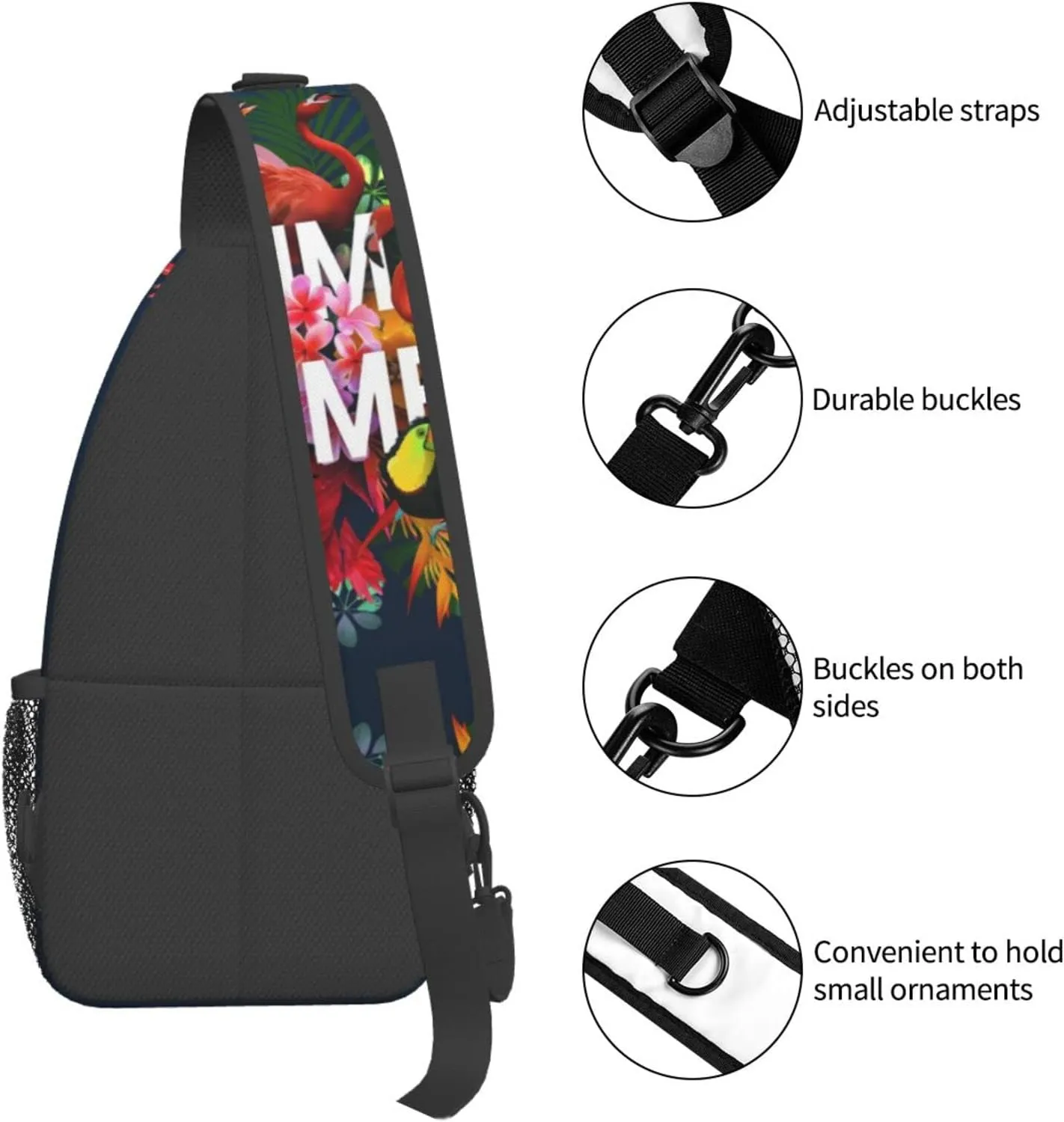 Crossbody Sling Backpack Sling Bag Chest Bag Shoulder Bag Travel Hiking Daypack For Men Women-Summer Vacation Scene