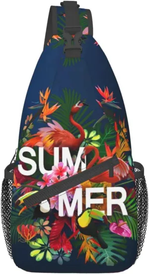 Crossbody Sling Backpack Sling Bag Chest Bag Shoulder Bag Travel Hiking Daypack For Men Women-Summer Vacation Scene