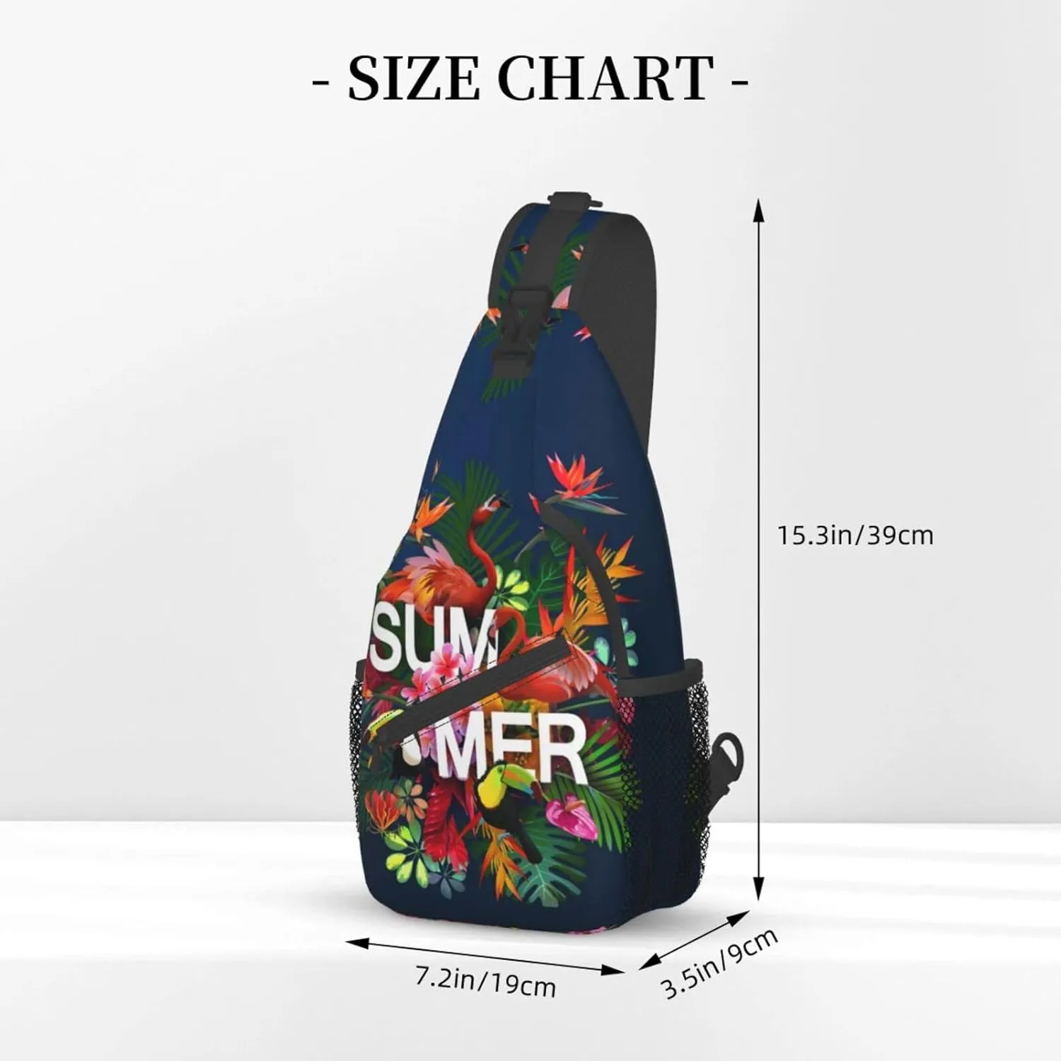 Crossbody Sling Backpack Sling Bag Chest Bag Shoulder Bag Travel Hiking Daypack For Men Women-Summer Vacation Scene