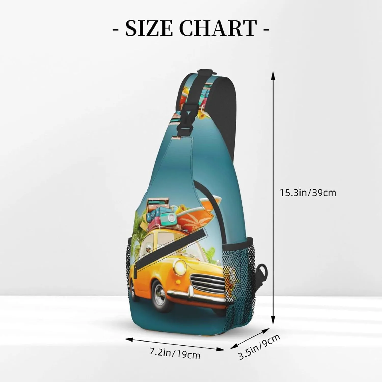 Crossbody Sling Backpack Sling Bag Chest Bag Shoulder Bag Travel Hiking Daypack For Men Women-Summer Vacation Scene