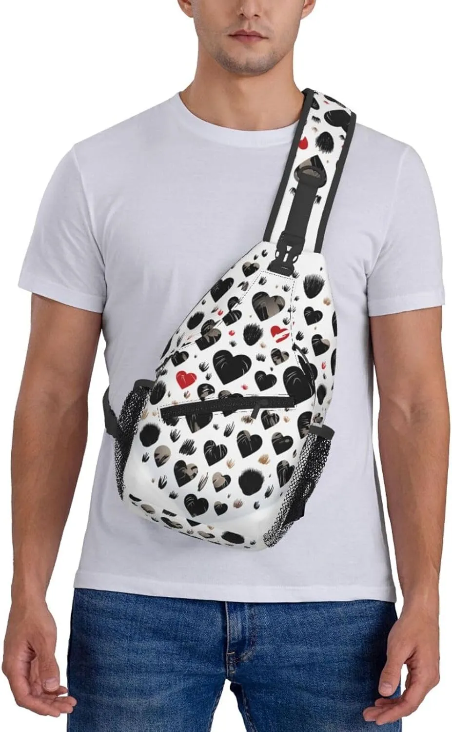 Crossbody Sling Backpack Sling Bag For Men Women Cross Chest Bag Shoulder Bag Carefully Spelled With Love Travel Hiking Daypack