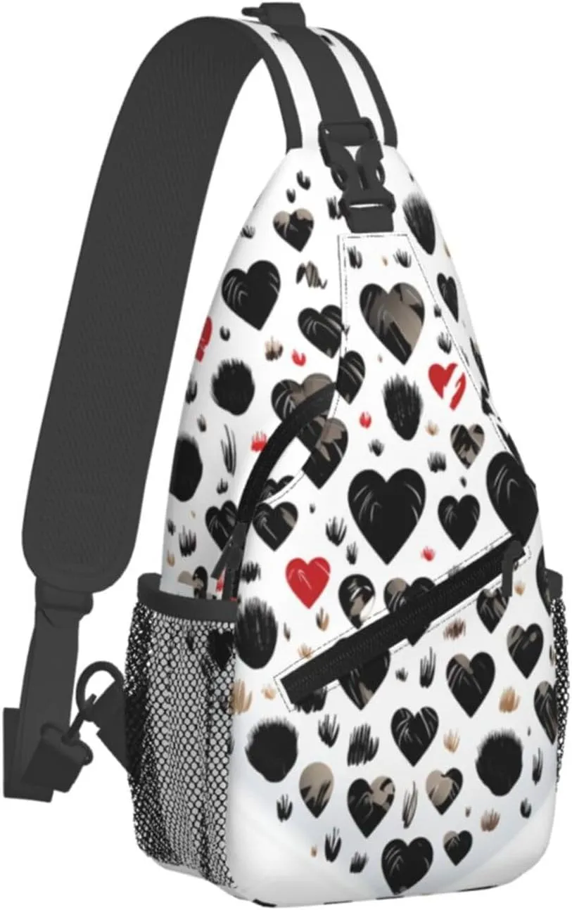 Crossbody Sling Backpack Sling Bag For Men Women Cross Chest Bag Shoulder Bag Carefully Spelled With Love Travel Hiking Daypack
