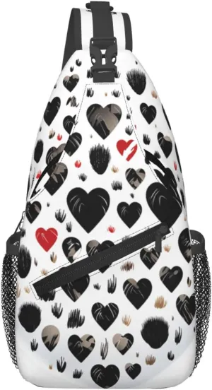Crossbody Sling Backpack Sling Bag For Men Women Cross Chest Bag Shoulder Bag Carefully Spelled With Love Travel Hiking Daypack