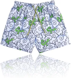 CROWN Anime Mesh Shorts - Breathable Workout Athletic Sport with Soft Pockets