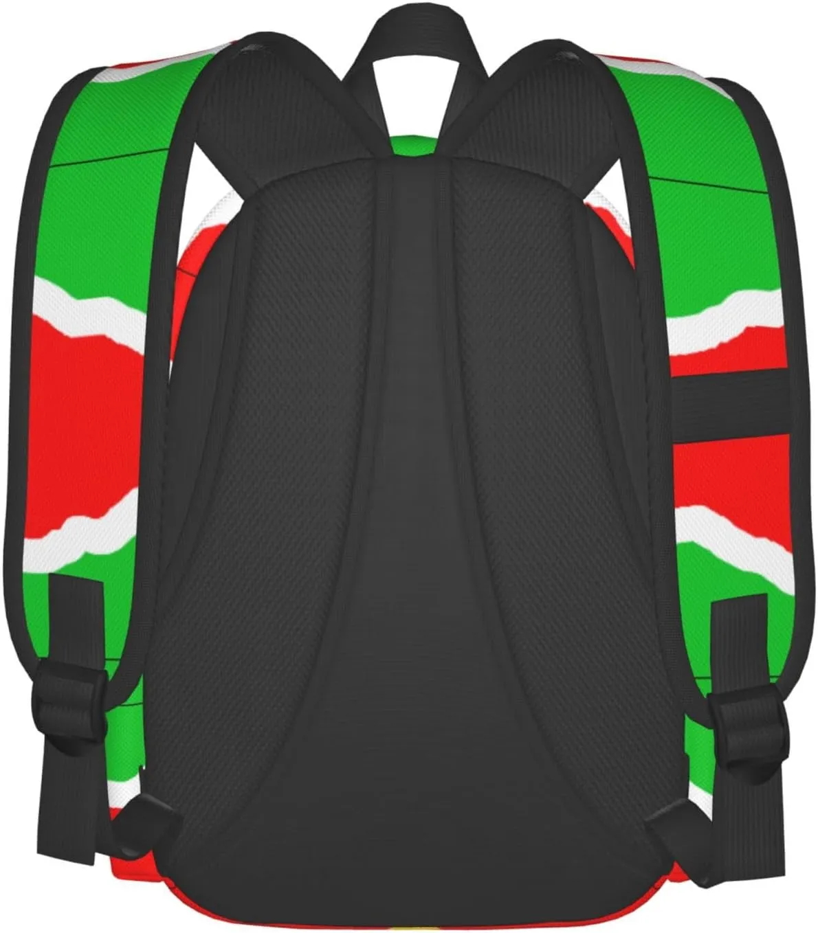 Curving Suriname Surinamese Flag Casual Backpack Large Capacity Travel Backpacks Laptop Daypack Commuter Rucksack Adjustable Strap Sports Bags for Hiking Biking