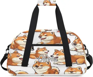 Custom Sports Gym Bag Personalized Name Travel Duffel Bag