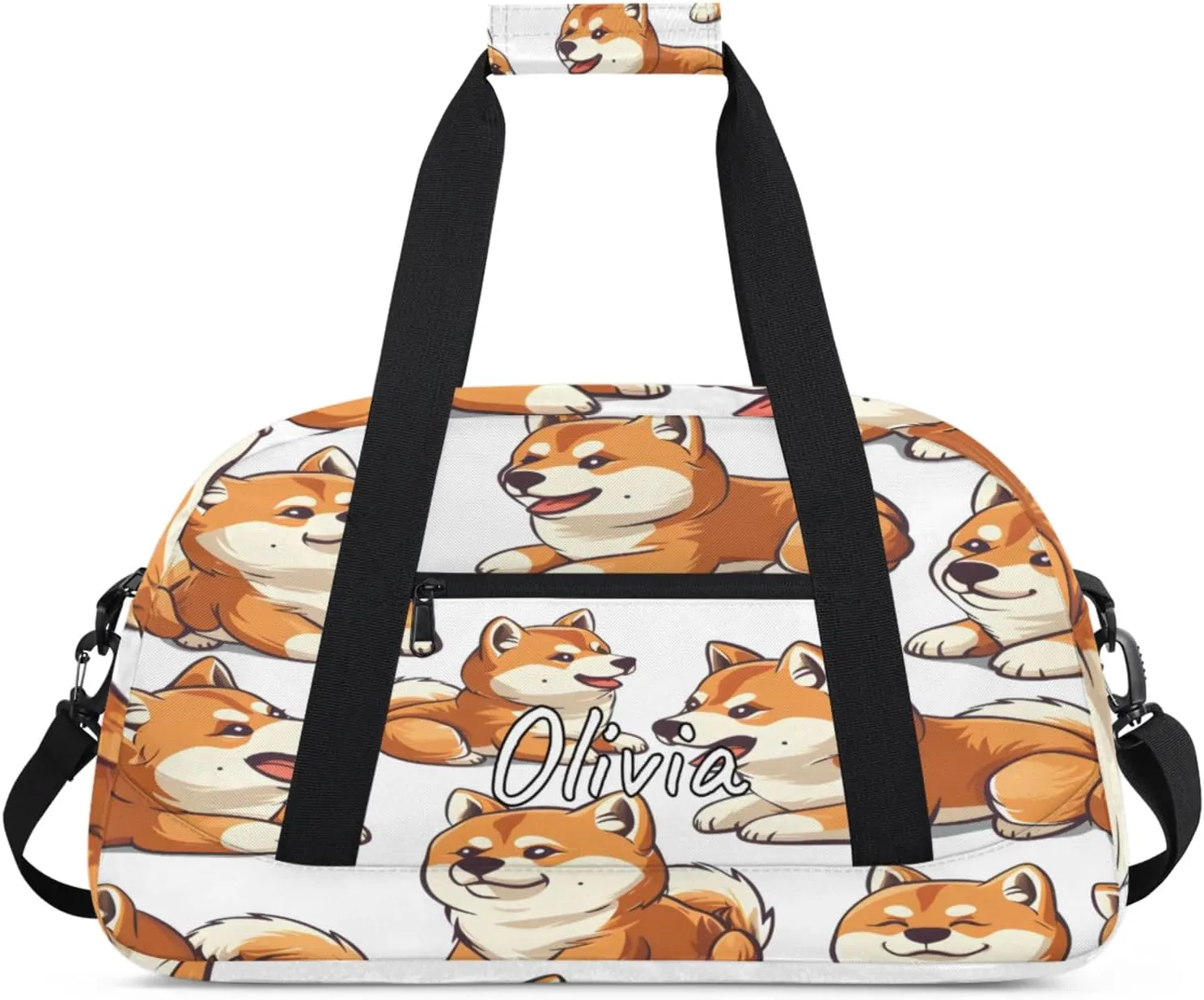 Custom Sports Gym Bag Personalized Name Travel Duffel Bag
