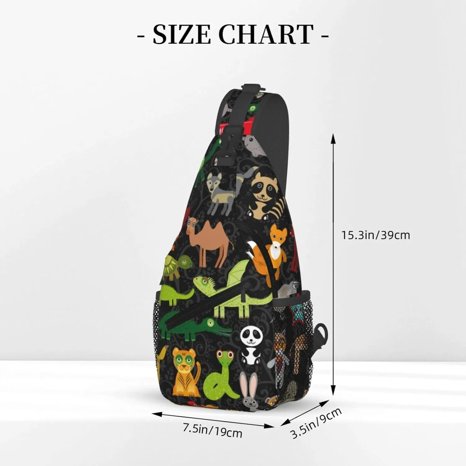 Cute Bow Men's Crossbody Chest Bag Adjustable Sling Shoulder Bags Backpack for Women Travel Sport