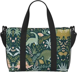 Cute Dinosaur Hand Travel Bag For Men Women,Stylish Handheld Crossbody Travel Bag For Business Leisure Trave