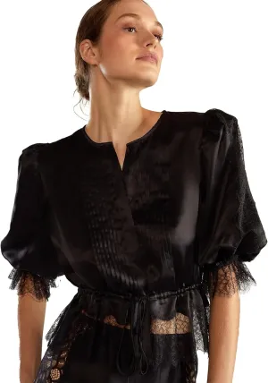 Cynthia Rowley Lure Lace Blouse
