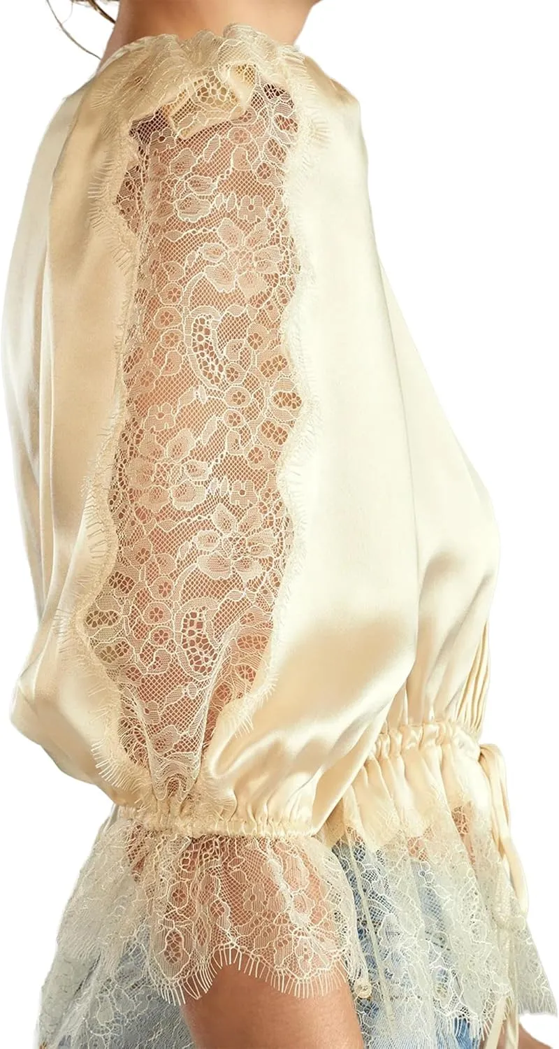 Cynthia Rowley Lure Lace Blouse