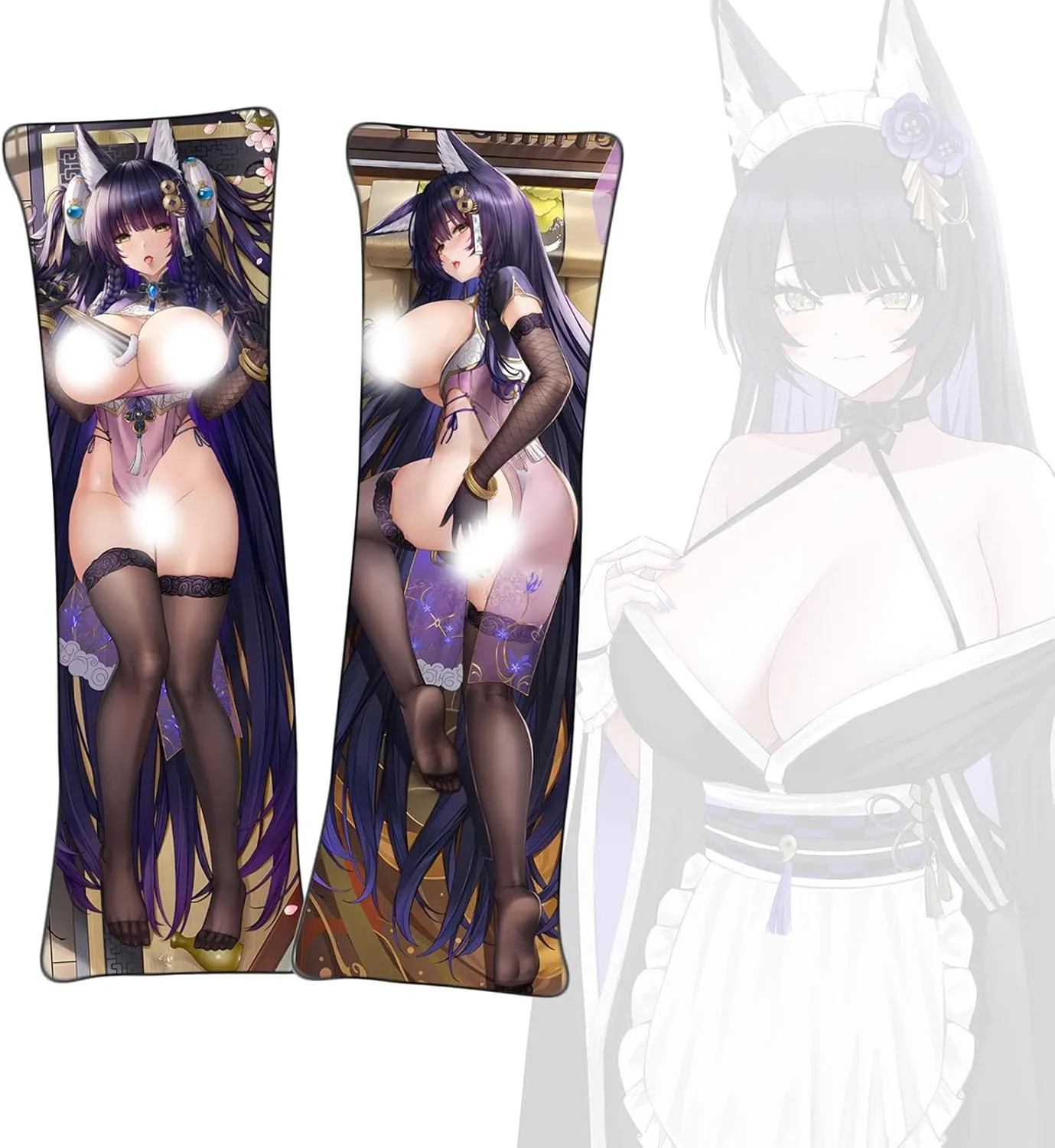 Dakimakura Azur Lane Musashi Body Pillowcase Double-Sided Printed Pillowcase Uncensored Dakimakura