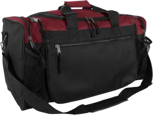 DALIX 20" Sports Duffle Bag w Mesh and Valuables Pockets Travel Gym