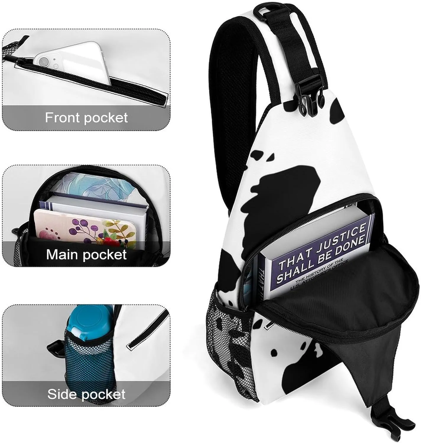 Dalmatians Pattern Versatile And Convenient Multipurpose Crossbody Bag - Perfect for Travel And Hiking