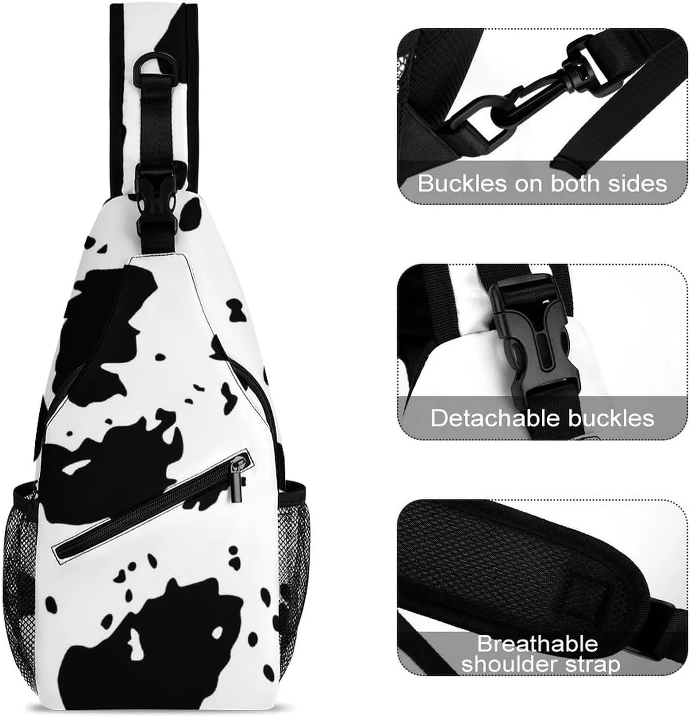 Dalmatians Pattern Versatile And Convenient Multipurpose Crossbody Bag - Perfect for Travel And Hiking