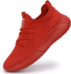 Damyuan Men's Sport Gym Running Shoes Walking Shoes Casual Lace Up Lightweight