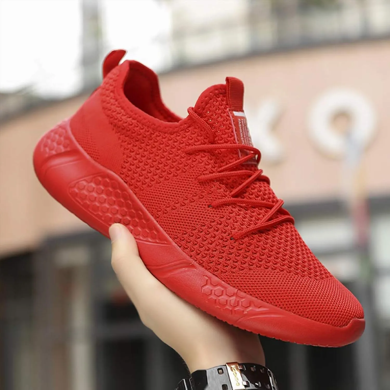 Damyuan Men's Sport Gym Running Shoes Walking Shoes Casual Lace Up Lightweight
