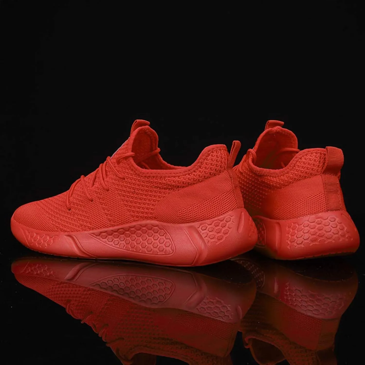 Damyuan Men's Sport Gym Running Shoes Walking Shoes Casual Lace Up Lightweight