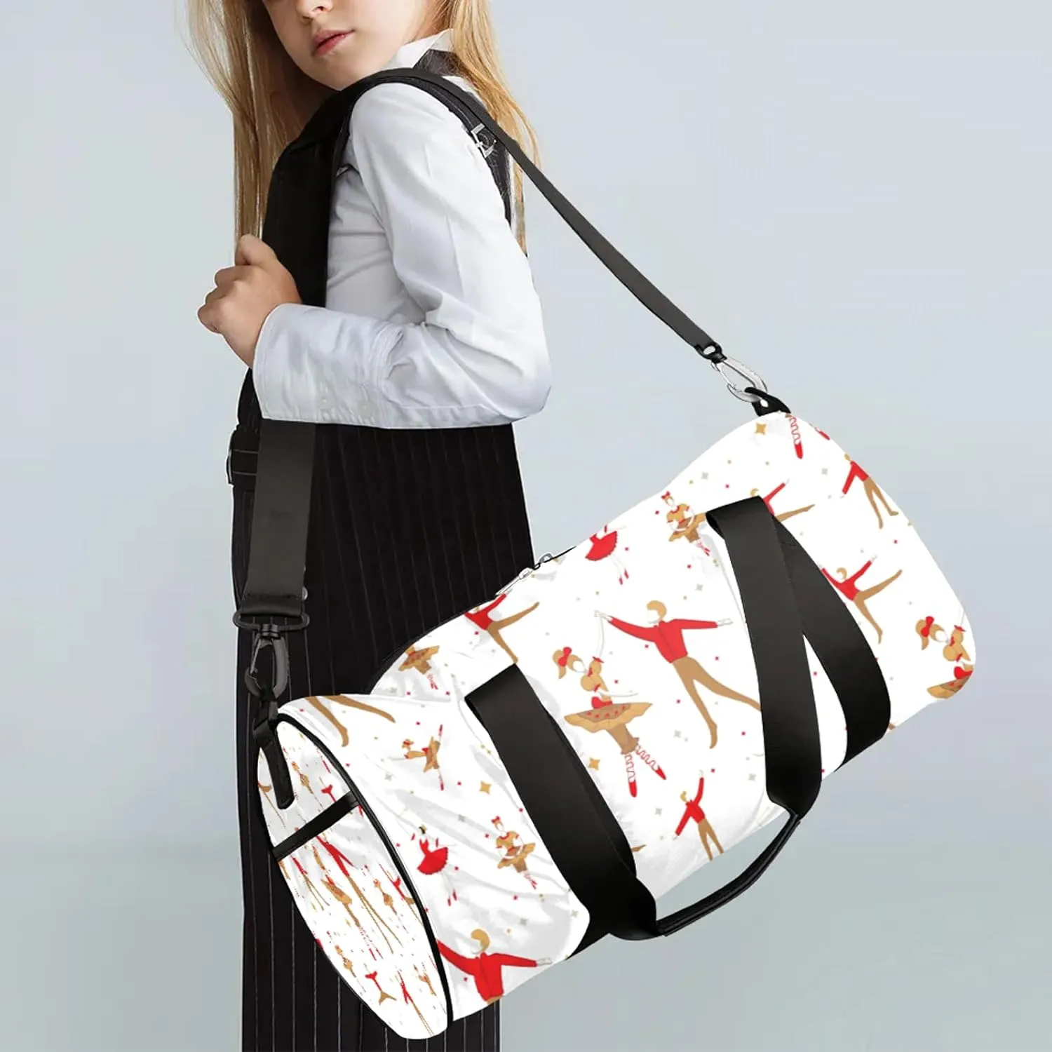 Dance Abstract Sports Gym Bag for Men Women Lightweight Travel Duffle Bag with Shoulder Strap Waterproof Carry On Weekender Overnight Bag for Travel Sports Gym