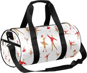 Dance Abstract Sports Gym Bag for Men Women Lightweight Travel Duffle Bag with Shoulder Strap Waterproof Carry On Weekender Overnight Bag for Travel Sports Gym
