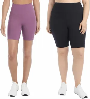 Danskin Womens 2 Pack Midweight Bike Short