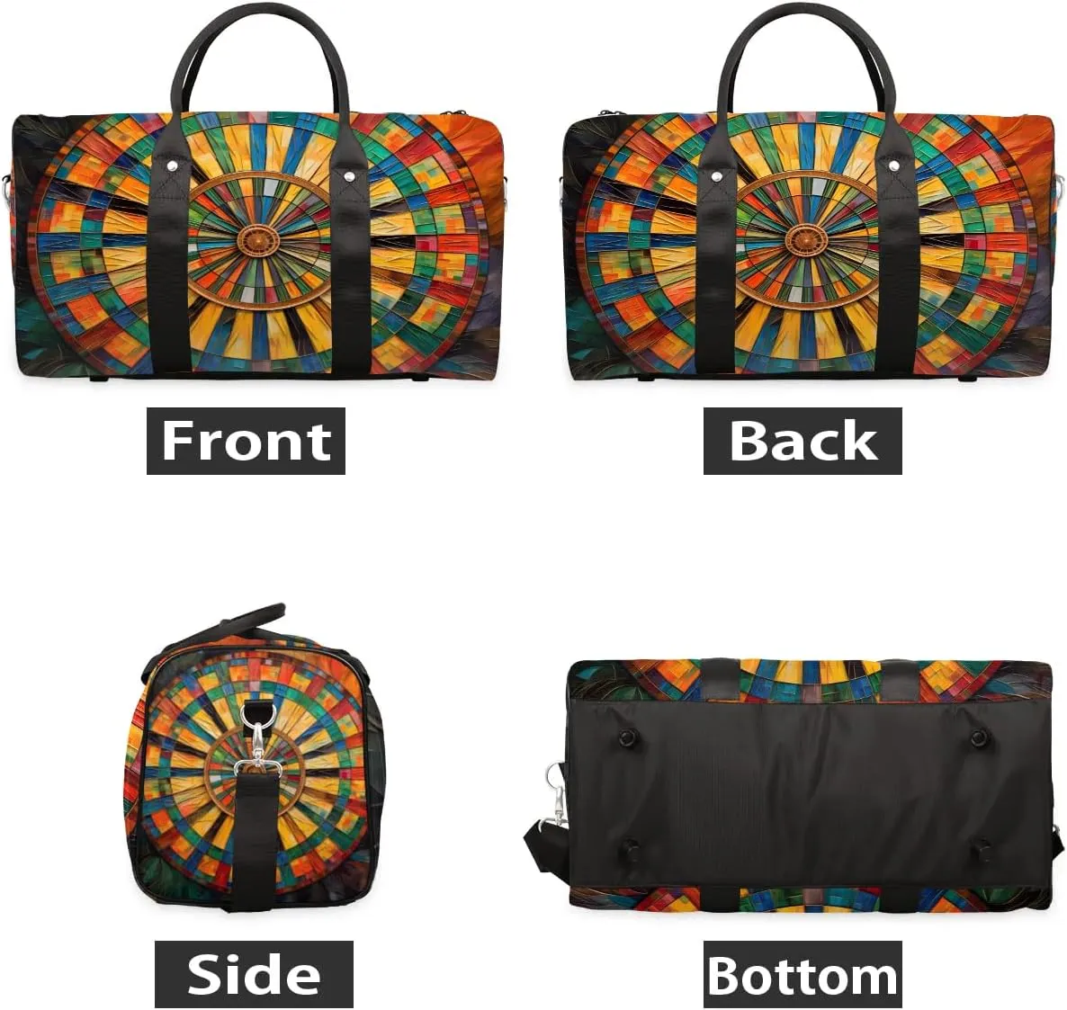 Darts Board Sports Travel Duffel Bag for Women Men Waterproof Foldable Overnight Weekender Bag Large Capacity Sports Gym Bag