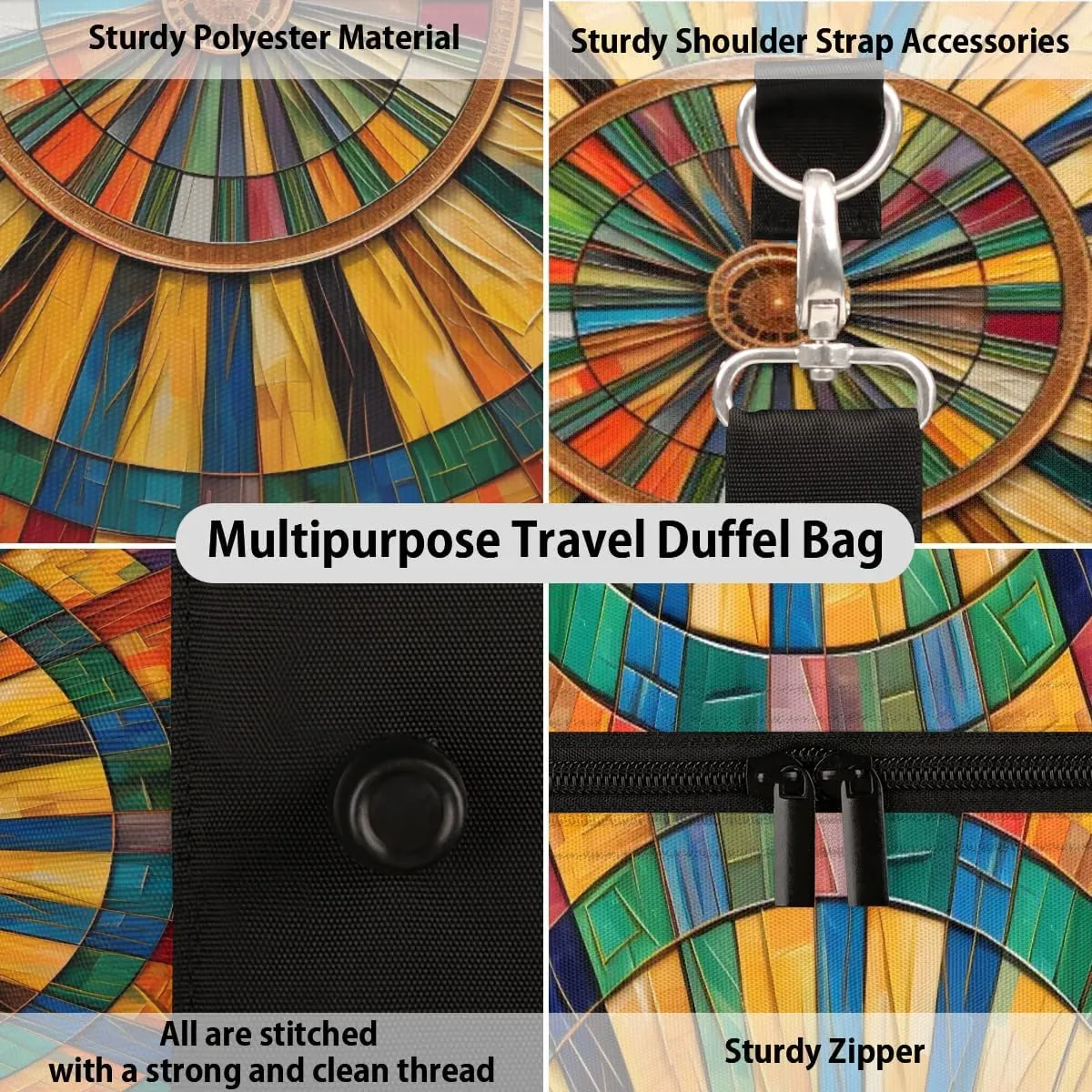 Darts Board Sports Travel Duffel Bag for Women Men Waterproof Foldable Overnight Weekender Bag Large Capacity Sports Gym Bag