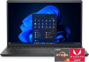 Dell Inspiron 15 Business Laptop 3535-15.6-inch FHD (1920 x 1080), AMD Ryzen 5-7530U, 16GB RAM, 512GB SSD, AMD Radeon Graphics, Windows 11 Pro Laptop, McAfee Business Protection 1-Year - Black
