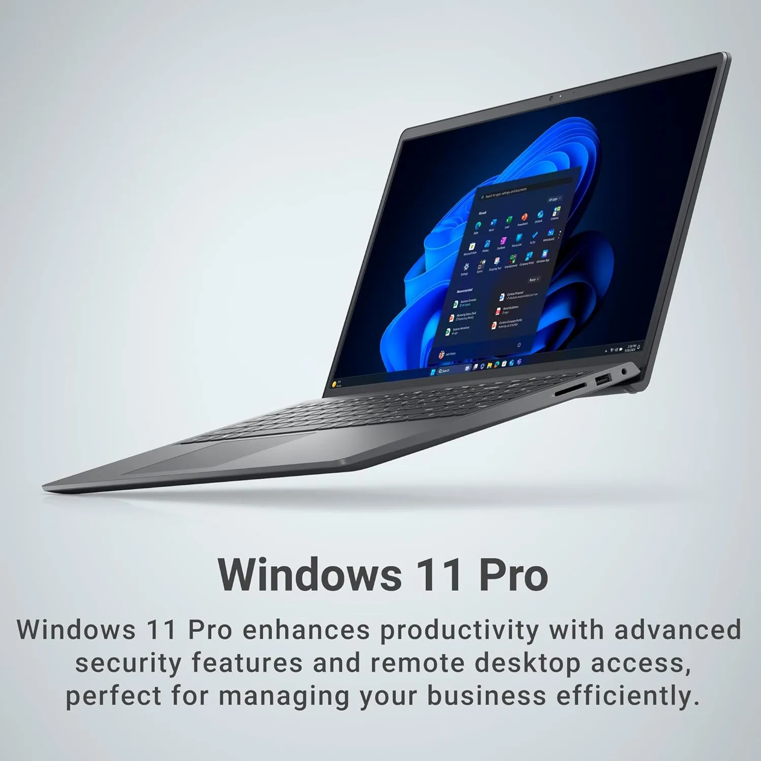 Dell Inspiron 15 Business Laptop 3535-15.6-inch FHD (1920 x 1080), AMD Ryzen 5-7530U, 16GB RAM, 512GB SSD, AMD Radeon Graphics, Windows 11 Pro Laptop, McAfee Business Protection 1-Year - Black