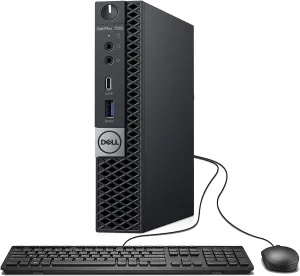 Dell OptiPlex 7060 Micro Desktop Business PC, Intel Core i5-8500T 2.1GHz, 16GB, 256GB SSD, USB Type-C, Win10Pro (Renewed)