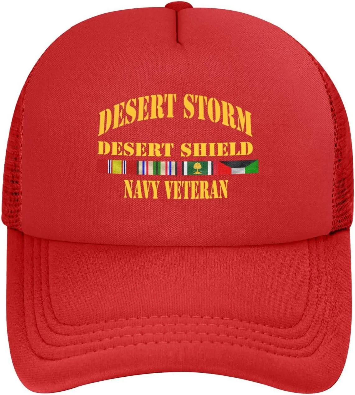Desert Storm Desert Shield Navy Veteran Mesh Hat Baseball Cap for Men Women Adjustable Trucker Hat Dad Hat