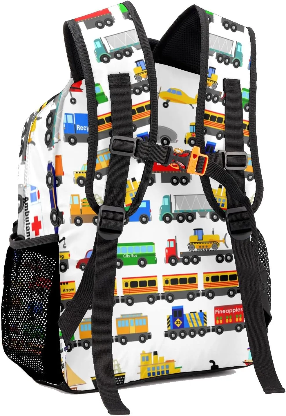 Deven Truck Plane Car Personalized Kids Backpack for Boy/Girl Teen Primary School Daypack Travel Bag Bookbag