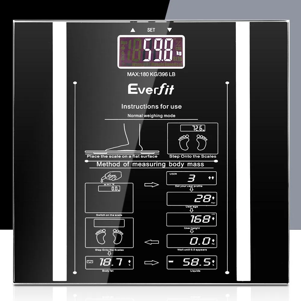 Digital Body Fat Scales Electronic Monitor Tracker