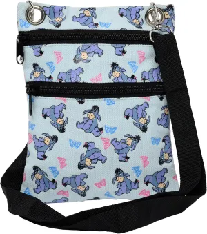 Disney Passport Bag Crossbody Travel Mickey Minnie Eeyore Stitch All Over Print