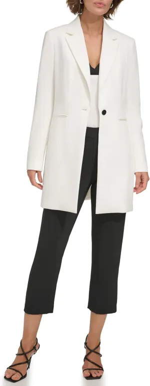 DKNY Women's Business Casual One Button Blazer