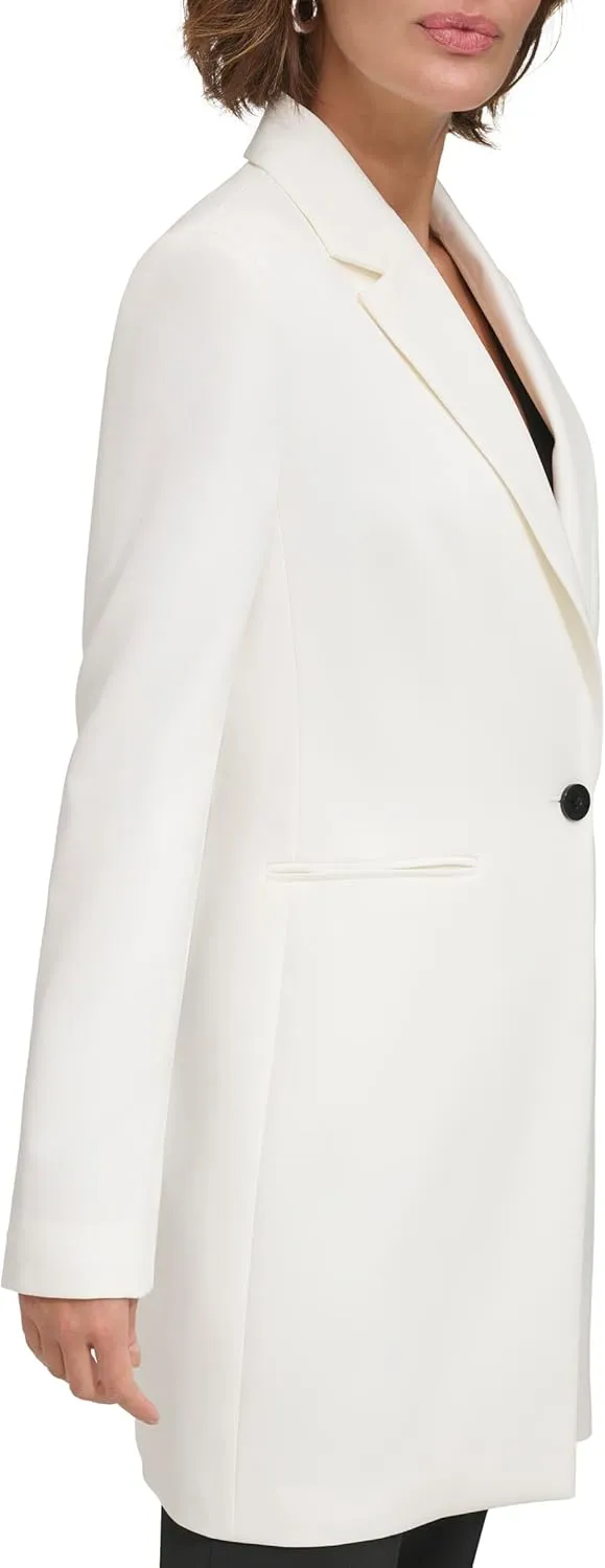 DKNY Women's Business Casual One Button Blazer