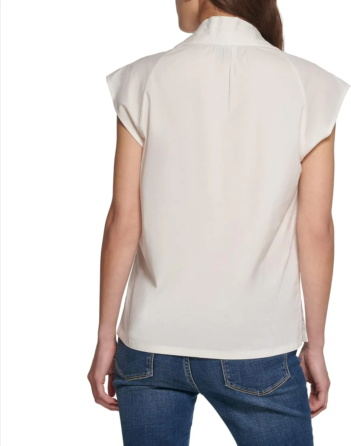 DKNY Women's Cap Sleeve Business Casual Blouse