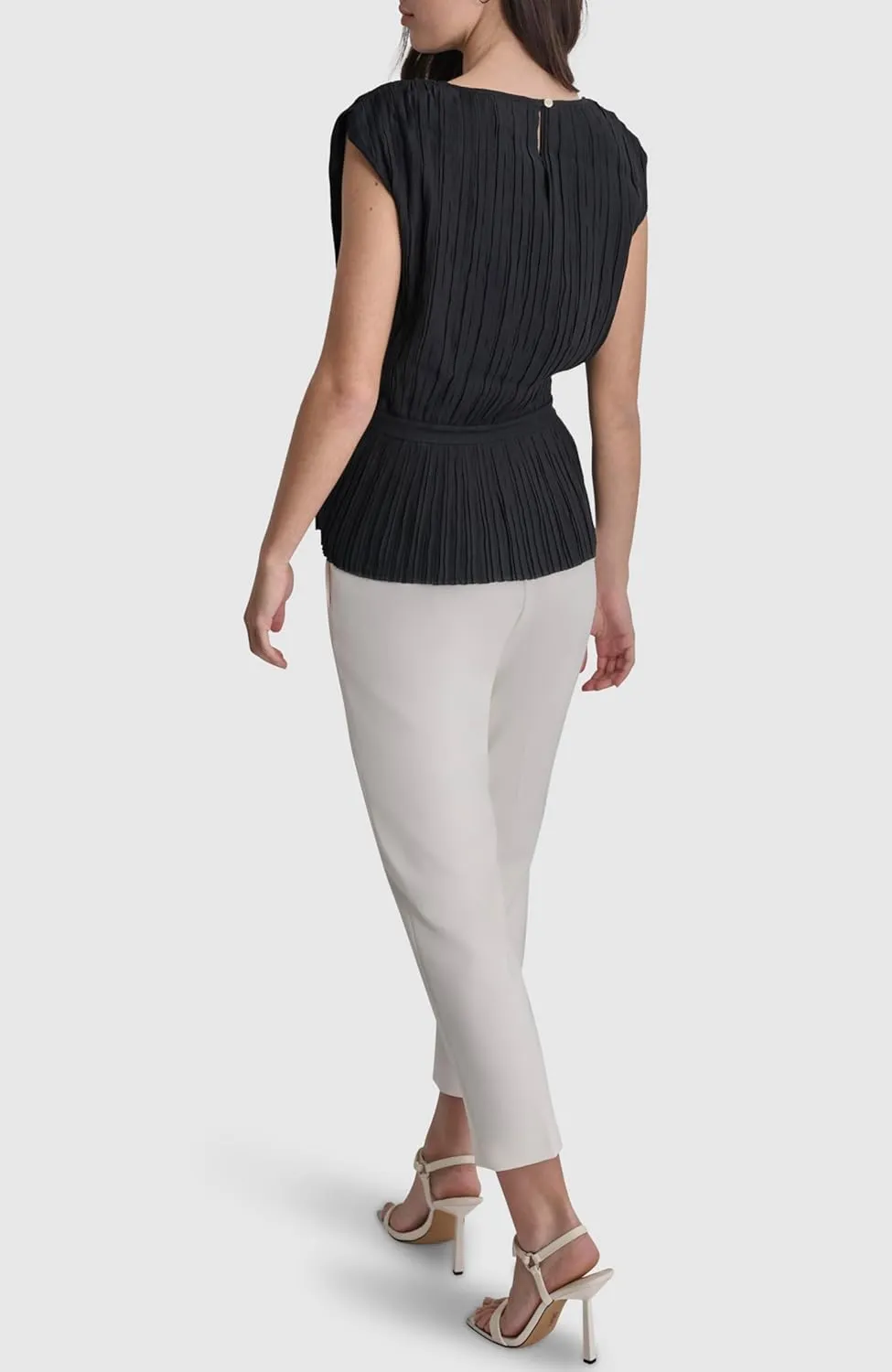 DKNY Women's Cap Sleeve Business Casual Blouse