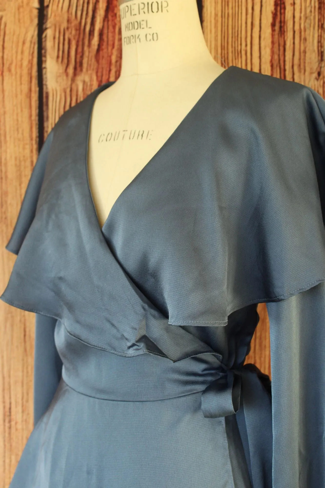 Do Be New With Tags Blue Wrap Blouse