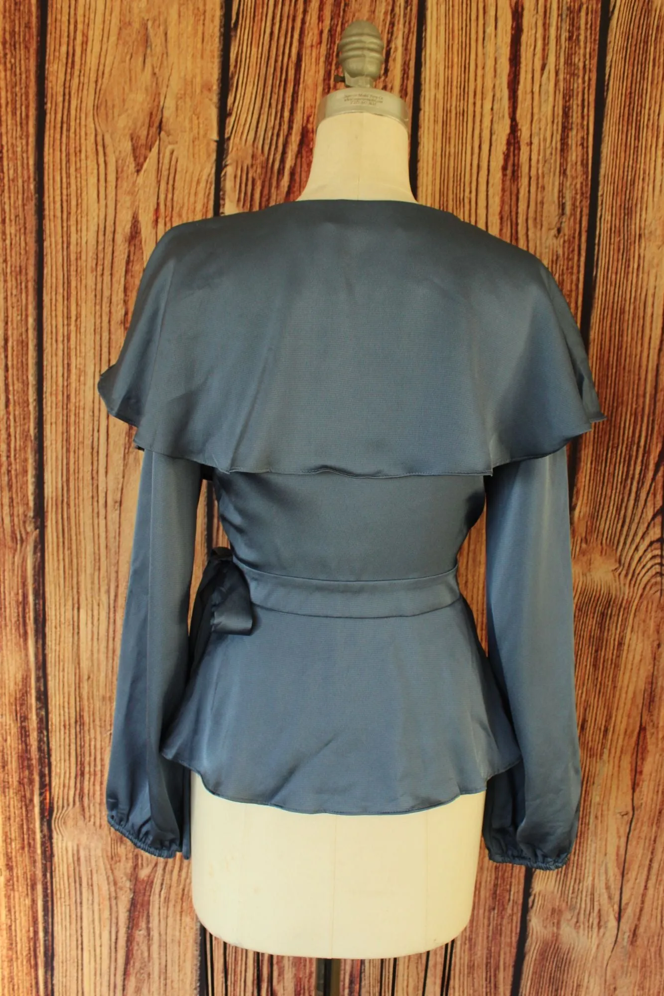 Do Be New With Tags Blue Wrap Blouse