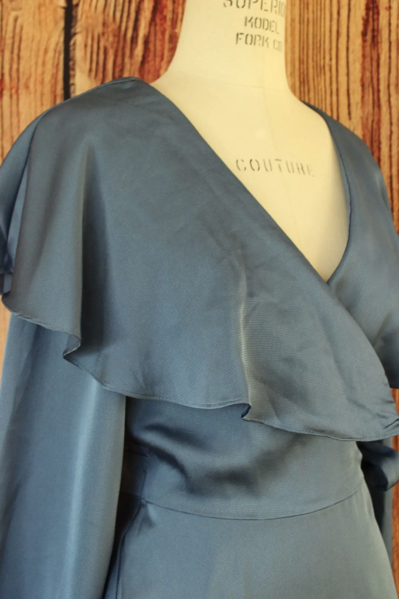 Do Be New With Tags Blue Wrap Blouse
