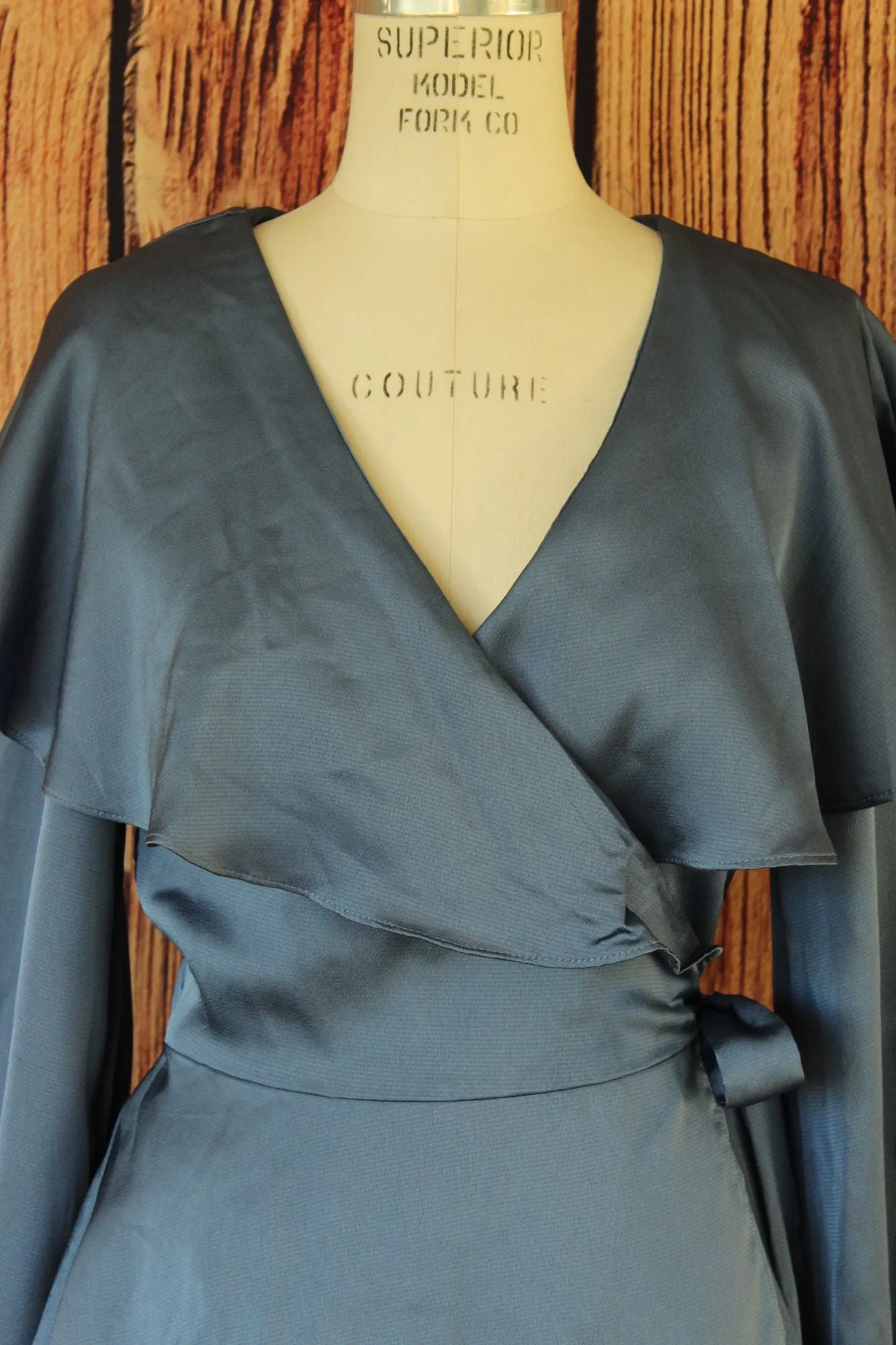 Do Be New With Tags Blue Wrap Blouse