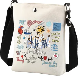 Doctor Gifts Crossbody Bag Fans Gifts Doctor TV Show Merchandise Memorial Hospital Purse Sling Bag