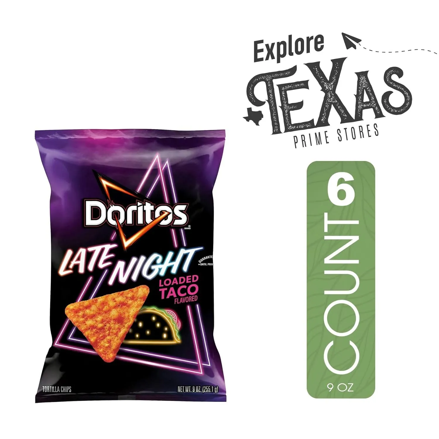 Doritos 6-Pack of Late Night Loaded Taco Flavored Tortilla Chips 9.25 oz Bag   1 Freebie by Lavinia
