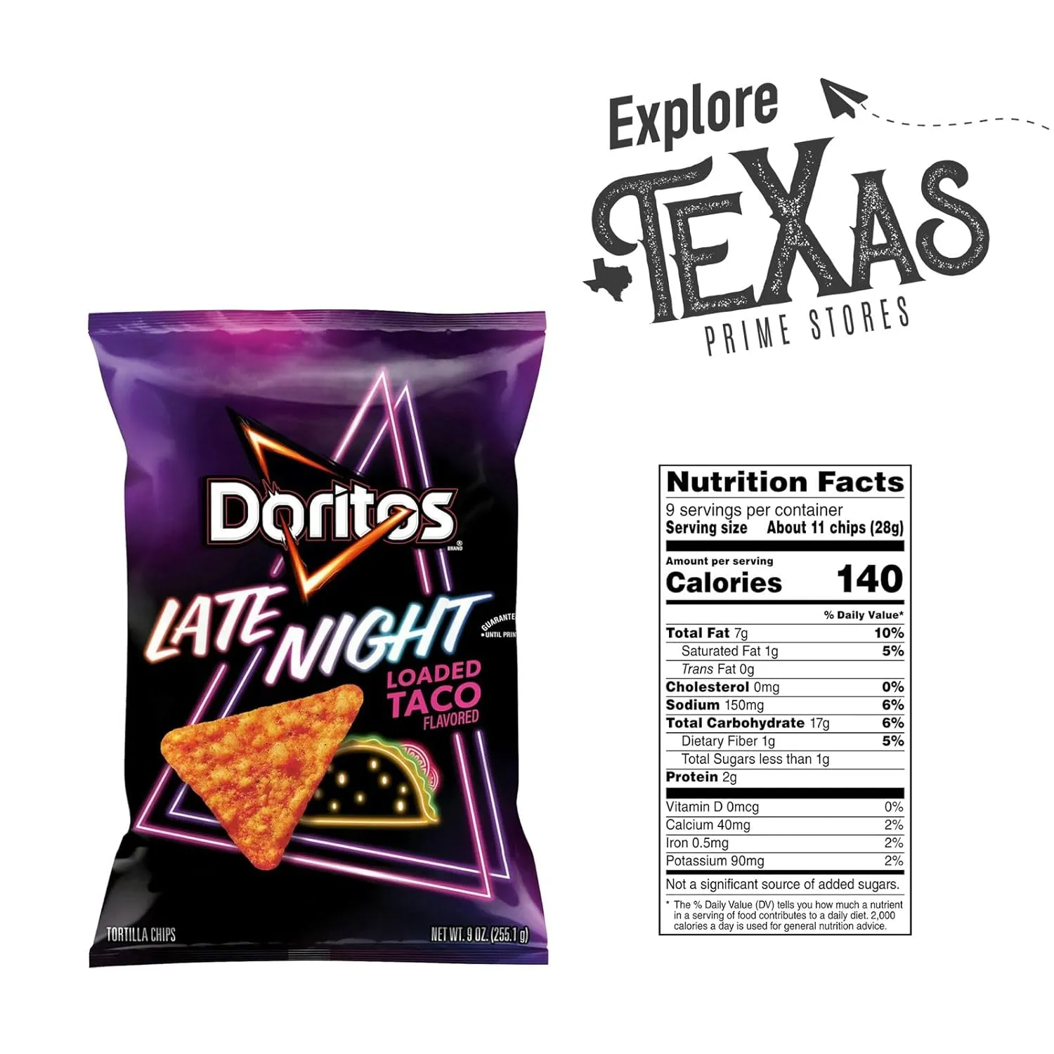 Doritos 6-Pack of Late Night Loaded Taco Flavored Tortilla Chips 9.25 oz Bag   1 Freebie by Lavinia