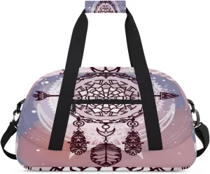 Dreamcatcher Gym Duffel Bag for Men Women Bohemian Tribe Sports Tote Bag with Adjustable Shoulder Strap for Dance Gymnastics Traveling Outdoor Camping Overnight Stay