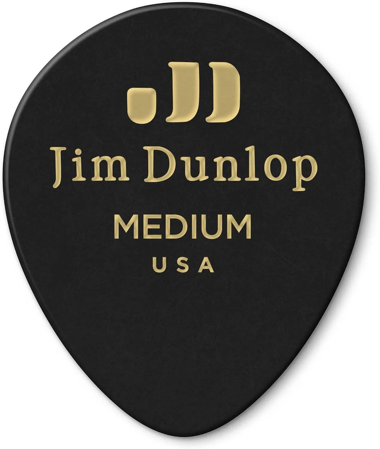 Dunlop 485R03MD Genuine Celluloid Tear Drop, 72/Bag, Black